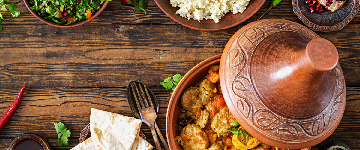 Serviervorschlag für Marokkanische Rindfleisch Tajine